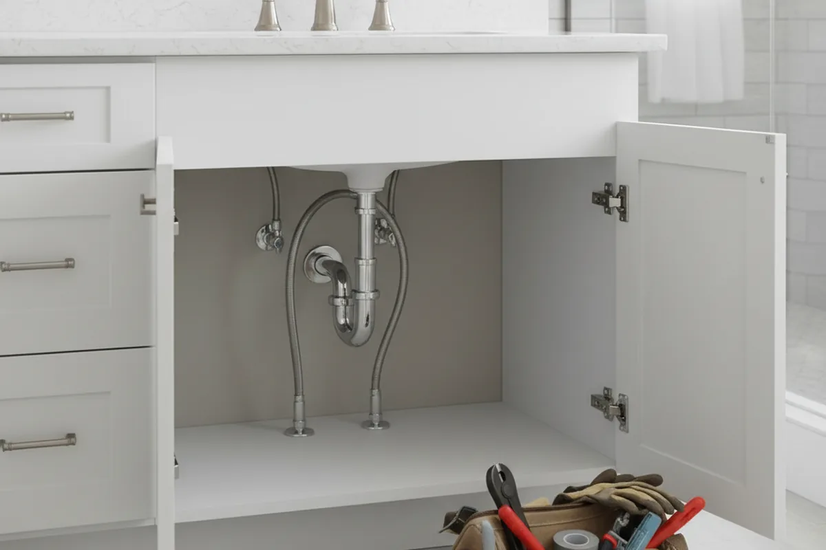 Finished fixture set after Gas Line Repair in Chelsea